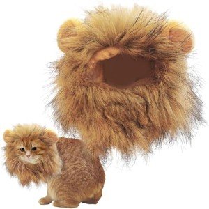 Adjustable Lion Mane Costume for Cats and Dogs