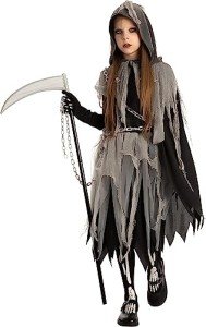 Girls Grim Reaper Halloween Costume - Large Size
