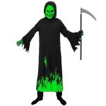 Glow-in-the-Dark Kids Grim Reaper Costume Set