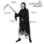 Glow-in-the-Dark Kids Grim Reaper Costume Set