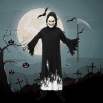 Glow-in-the-Dark Kids Grim Reaper Costume Set