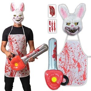 Horror Rabbit Costume Set - 5 Pcs Halloween