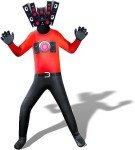 Boy's TV Cameraman Cosplay Jumpsuit for Halloween