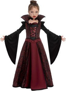 Royal Vampire Costume Set for Girls, Medium