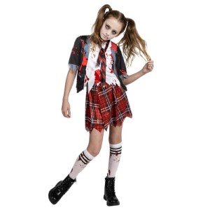 Zombie Schoolgirl Costume for Kids - Halloween Dress-Up