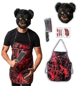 5-Piece Horror Bear Costume for Men & Teens