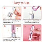 Pink Perfume Atomizer - Portable for Travel