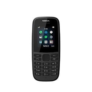 Nokia 105 Feature Phone 1.77 Inch - Black