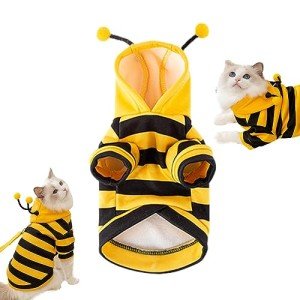 Hooded Cat Bee Costume for Halloween Fun