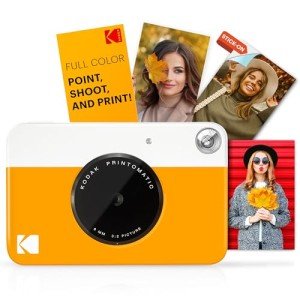 KODAK Printomatic Instant Print Camera - Yellow