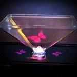 360 VR Mini Holographic Projection Pyramid for Smartphones