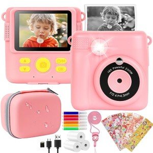 Kids’ Instant Camera 2.4" 1080P HD - Pink