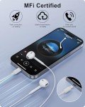 iPhone Wired Earbuds with Microphone & Volume Control