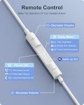 iPhone Wired Earbuds with Microphone & Volume Control