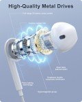 iPhone Wired Earbuds with Microphone & Volume Control