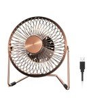 Vintage Bronze USB Desktop Fan with 360° Rotation
