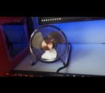 Vintage Bronze USB Desktop Fan with 360° Rotation