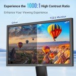 Tees 22" FHD 75Hz Desktop Monitor with Blue Light Filter