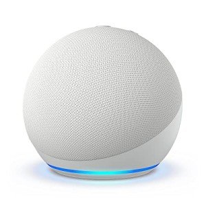 Echo Dot 5th Gen Smart Bluetooth Speaker - Glacier White