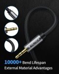 2M Nylon Braided 3.5mm Audio Extension Cable