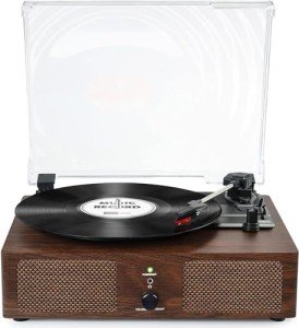 Bluetooth Turntable with Built-In Speakers - Vintage
