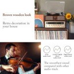 Bluetooth Turntable with Built-In Speakers - Vintage
