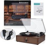 Bluetooth Turntable with Built-In Speakers - Vintage