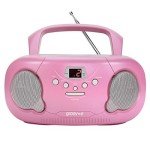 Groove GVPS733PK Portable Pink CD Player Boombox