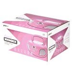 Groove GVPS733PK Portable Pink CD Player Boombox