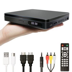 VATI Compact 1080P Mini DVD Player for TV
