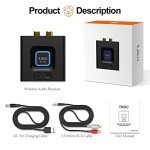 1Mii Bluetooth Audio Receiver with 12-Hour Playtime