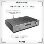 Cambridge Audio AXA35 HiFi Stereo Amplifier - Lunar Grey