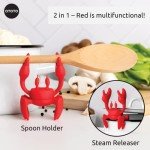 Crab-Shaped Silicone Spoon Rest Gadget