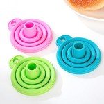 KINDOYO Silicone Collapsible Funnels - 2 Pack