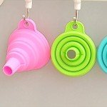 KINDOYO Silicone Collapsible Funnels - 2 Pack