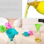 KINDOYO Silicone Collapsible Funnels - 2 Pack