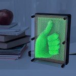 Glow in the Dark Pin Art Desktop Sculpture