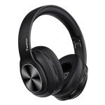 TuneFlux Wireless Bluetooth Over-Ear Headphones with 80H Battery