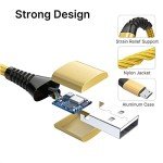 Yosou 3-Pack 2M Nylon Micro USB Fast Charger
