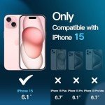 JETech iPhone 15 Screen Protector, Tempered Glass, 3-Pack
