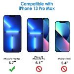 JETech Tempered Glass Screen Protector for iPhone 13 Pro Max