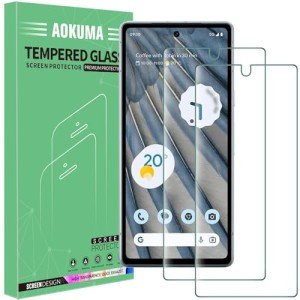 AOKUMA Tempered Glass Screen Protector for Pixel 7a