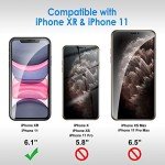 JETech Privacy Screen Protector for iPhone 11/XR 6.1