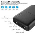10000mAh High-Capacity Power Bank with 4 USB Ports