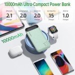 10,000mAh Portable Power Bank with Dual USB Outputs