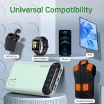 10,000mAh Portable Power Bank with Dual USB Outputs