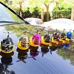 Yellow Rubber Duck with Helmet for Car Decor