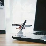 Solar Airplane Car Decor for Men and Women