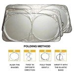 Folding Car Window Sunshade for UV Protection
