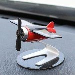 Solar Airplane Car Decor for Men and Women